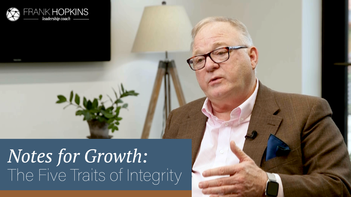 Notes for Growth: The FIve Traits of Integrity