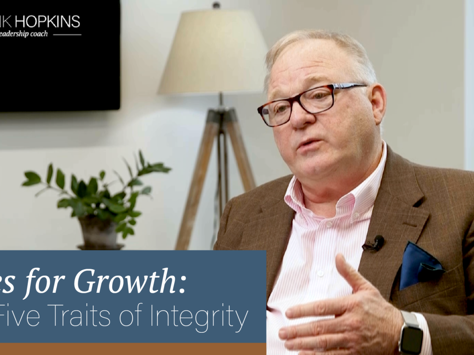Notes for Growth: The FIve Traits of Integrity