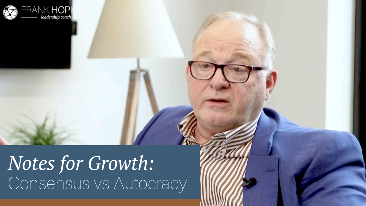 Notes for Growth: Consensus vs Autocracy