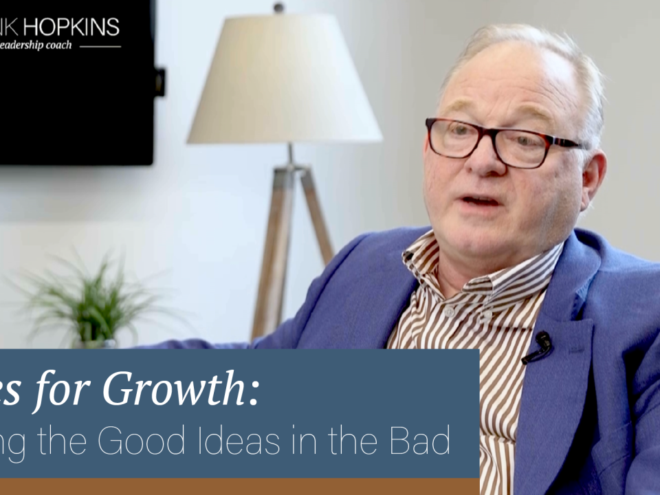Notes for Growth: Finding the Good Ideas in the Bad
