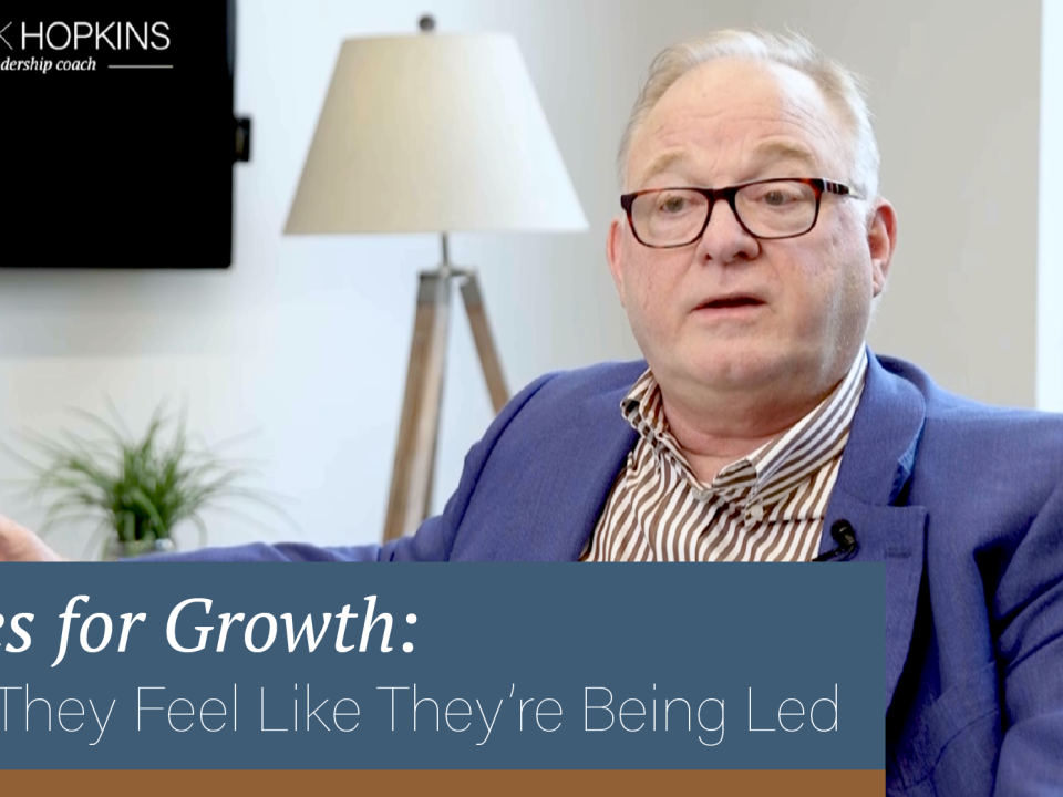 Notes for Growth: How They Feel Like They're Being Led